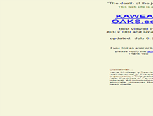 Tablet Screenshot of kaweahoaks.com